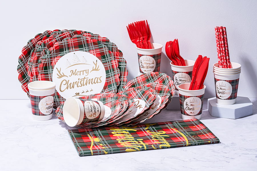 Seturi de hârtie pentru catering de Crăciun